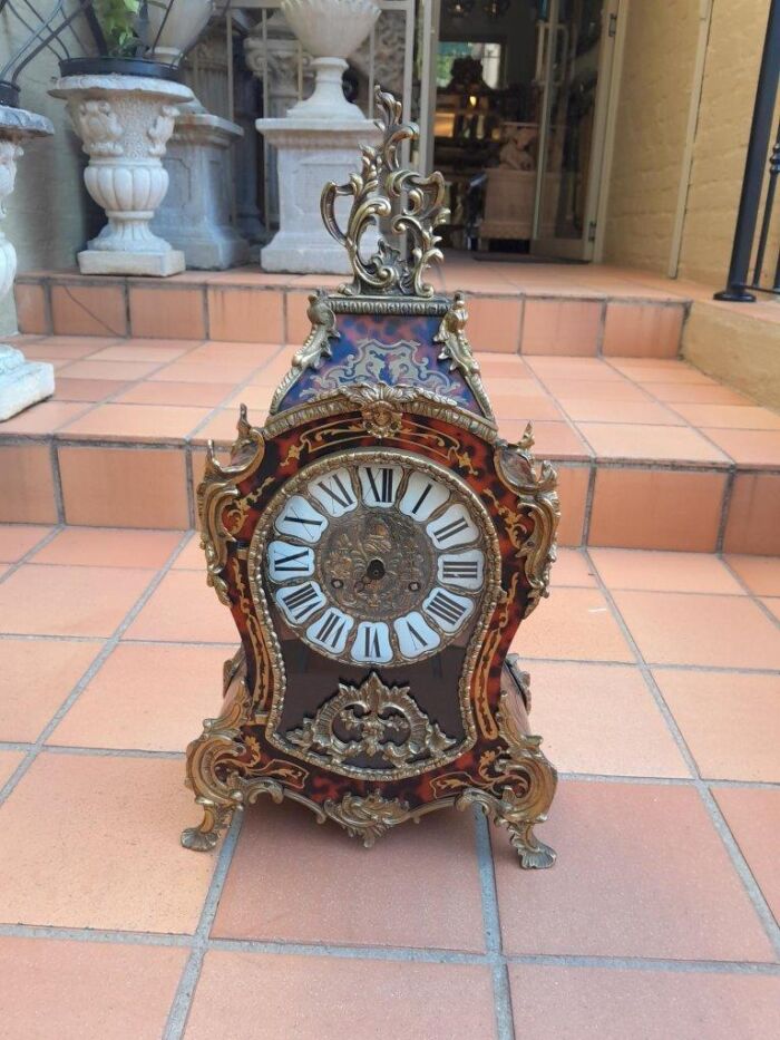 A 19th Century French Tortoiseshell Boulle Clock - Image 2