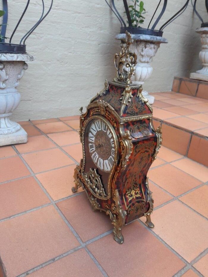 A 19th Century French Tortoiseshell Boulle Clock - Image 4