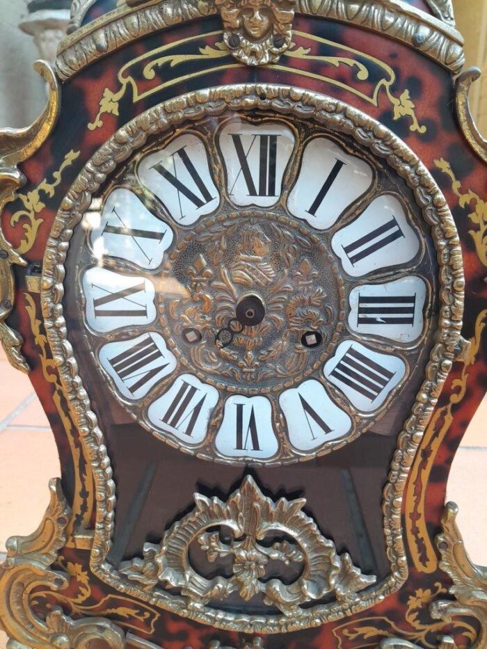 A 19th Century French Tortoiseshell Boulle Clock - Image 6
