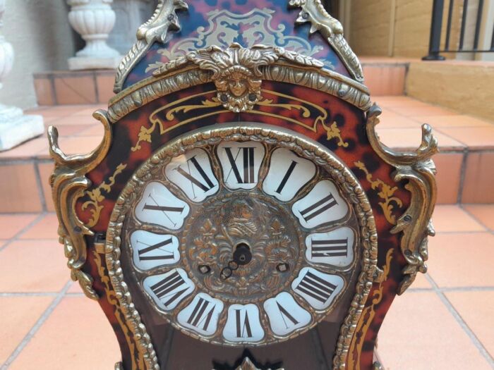 A 19th Century French Tortoiseshell Boulle Clock - Image 7