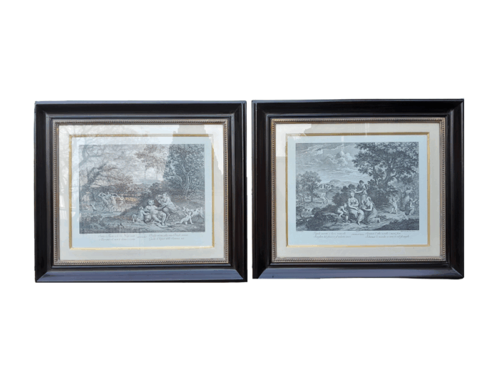 A 20th Century Pair Of Copies Of Engraving