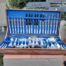 A Twelve Place English Mutual Sheffield  Twelve Place Silverplate Cutlery Set In Canteen