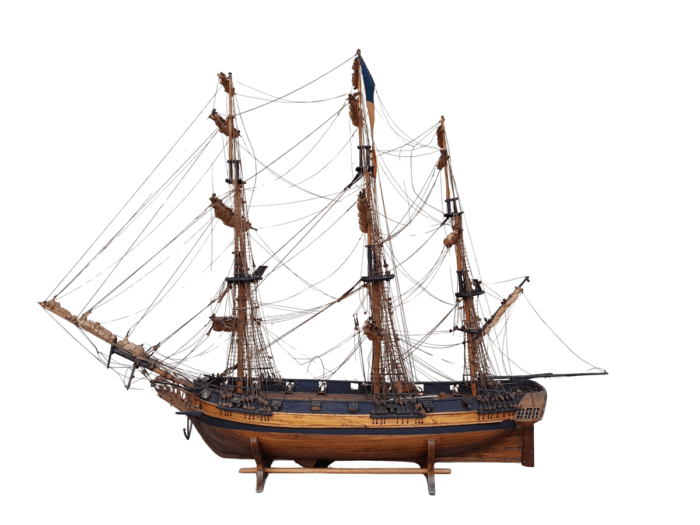 A 20th Century Hand-Made French Sailing Ship