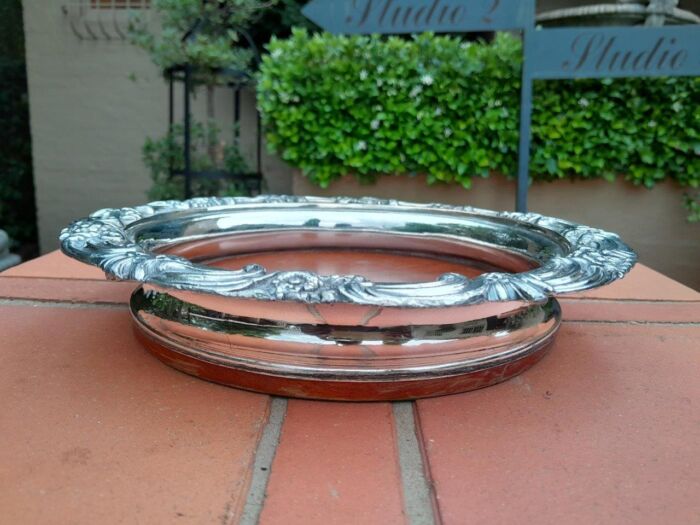 An Early 19th Century Electroplate Champagne Coaster On Wooden Base - Image 2
