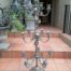 A 20th Century Silver Plated Tall Three Tier Candelabra