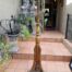 An Ornate Giltwood Column Standing Lamp