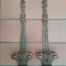 A 20th Century Pair Of Gilt Painted Wooden Wall Sconces To Display A Pair Of Small Size Mirrors Or Paintings