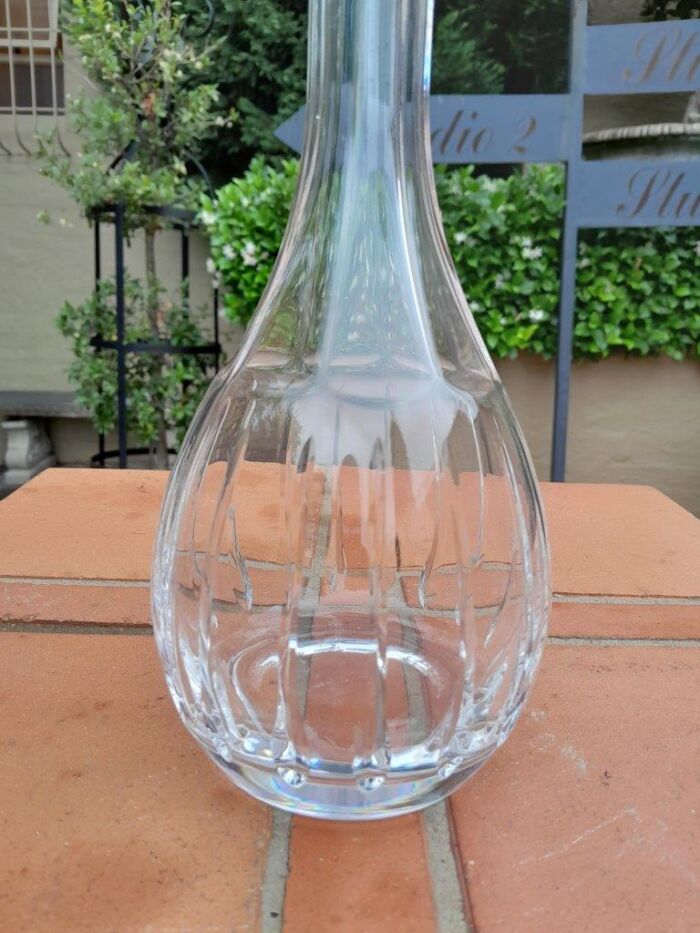 A Hand Blown Crystal Decanter With Stopper - Image 3