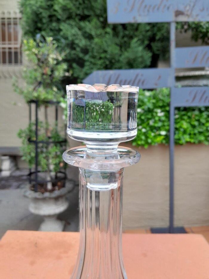 A Hand Blown Crystal Decanter With Stopper - Image 4