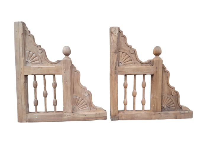 A 20TH Century Pair of Architectural Wall Panels in a contemporary natural / beached finish