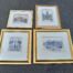 A 20th Century Set Of Four Cape Town Tinus De Jongh Engraving