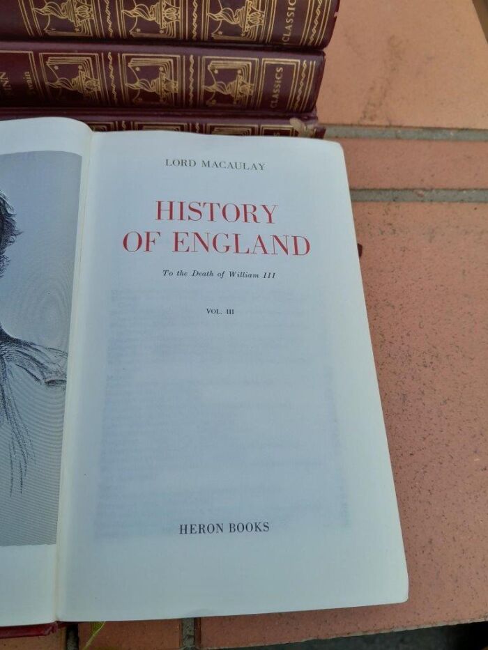 A 20TH Century Circa 1967  English Set of Four Volumes of Maculays History of England to the Death of William III  - Image 4