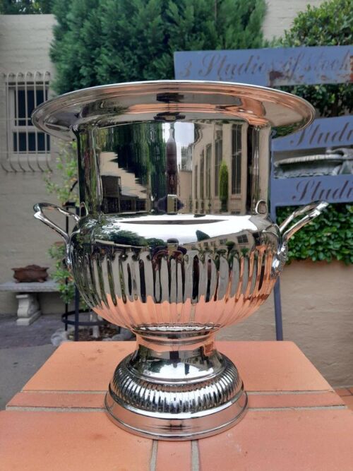 A 20th Century French Style Scalloped and Two Handled Champagne/Wine Cooler