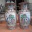 A 20th Century Tall Pair of Large Chinese Famille Rose Vases