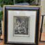 An 18th Century Antique Jean M. Moreau French (1741  1841) Engraving Etching Print in Gilt Painted Frame