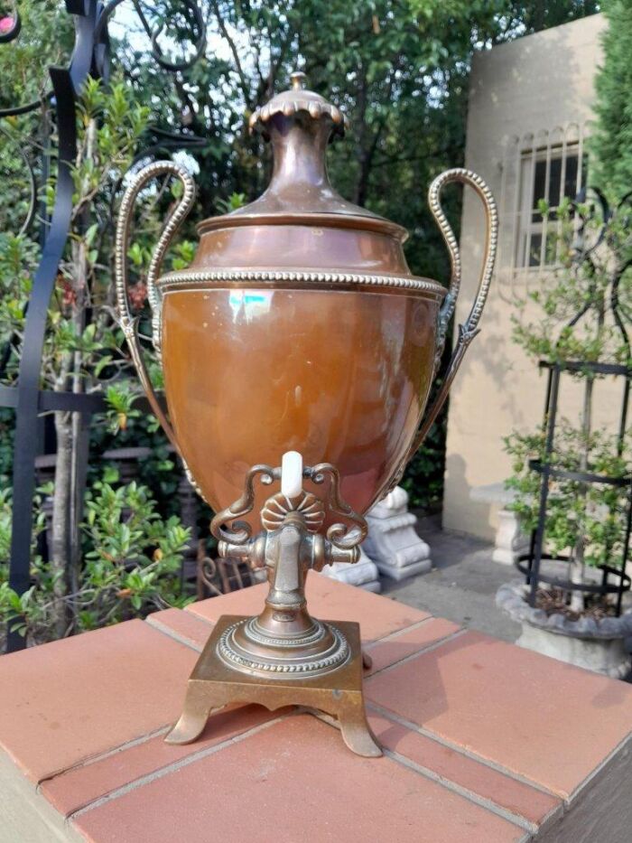 A 19th Century Regency Style Copper Samovar