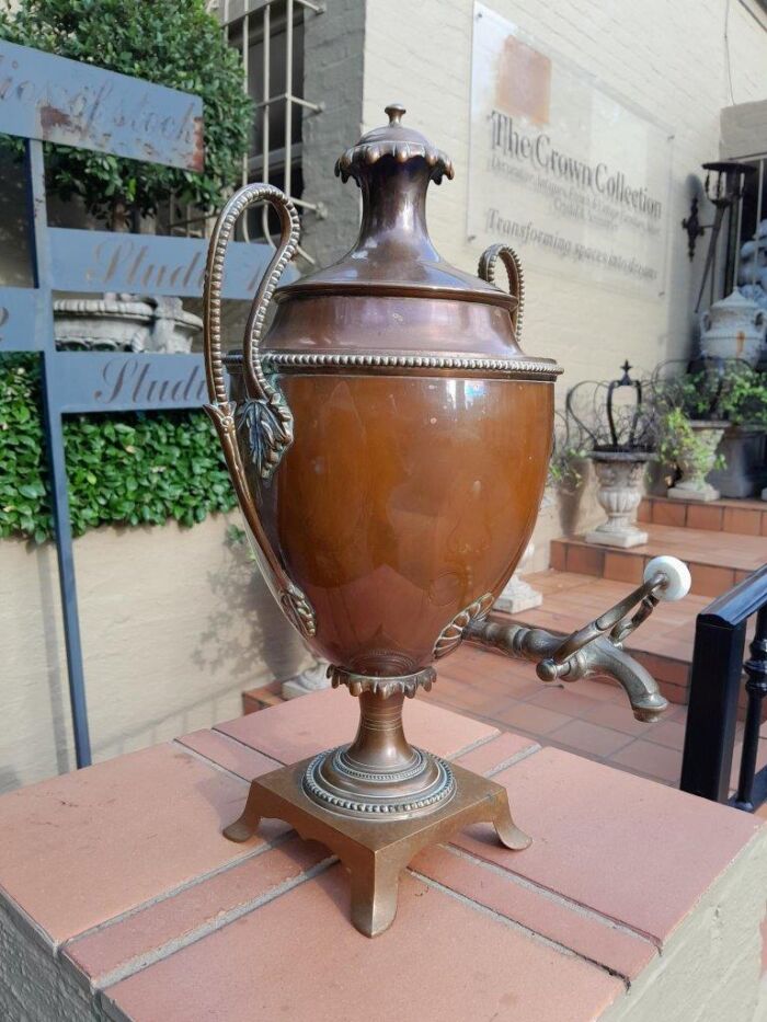 A 19th Century Regency Style Copper Samovar - Image 3
