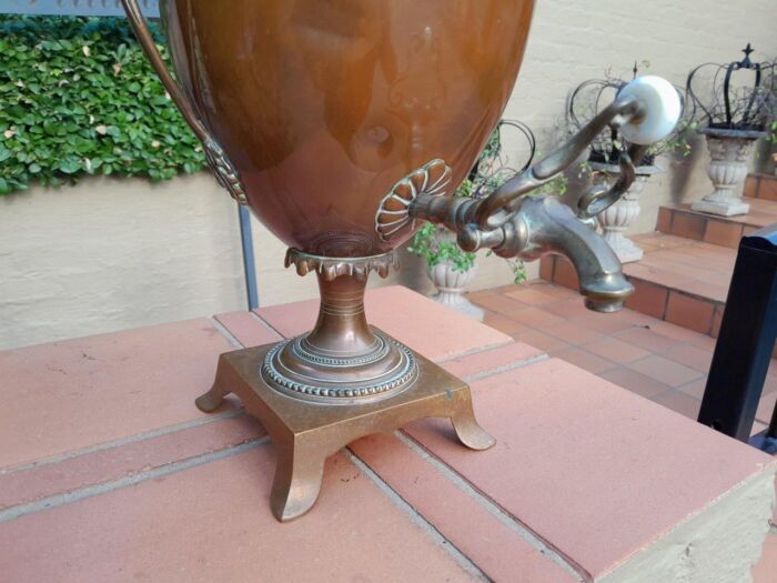 A 19th Century Regency Style Copper Samovar - Image 5