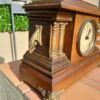 An Early 20th Century Edwardian Walnut Clock by Sessions Clock Company US with Eight Day Movement and Gong - Image 5