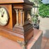 An Early 20th Century Edwardian Walnut Clock by Sessions Clock Company US with Eight Day Movement and Gong - Image 6