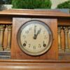 An Early 20th Century Edwardian Walnut Clock by Sessions Clock Company US with Eight Day Movement and Gong - Image 7