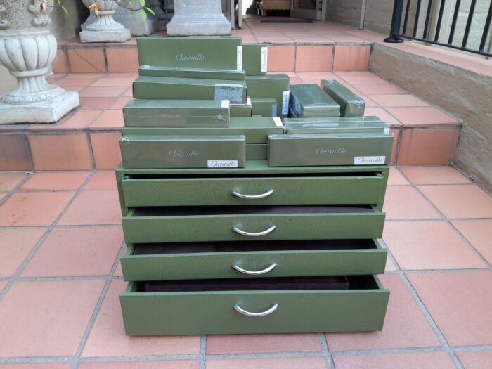 A Brand New Christofle Silver Plate Twelve Place Cutlery Set in Original Canteen (Never Used) - Image 7