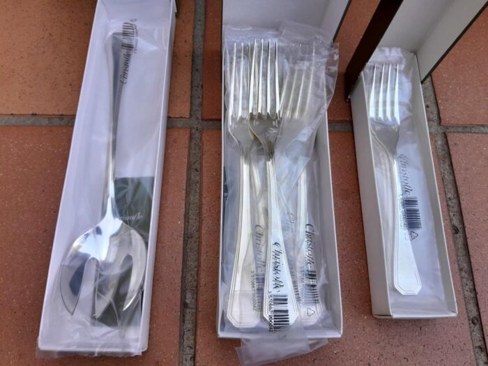 A Brand New Christofle Silver Plate Twelve Place Cutlery Set in Original Canteen (Never Used) - Image 9