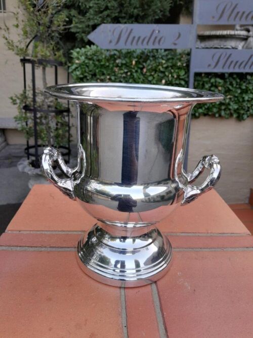 A 20th Century French Style Silver Plate Champagne/Wine Cooler with Handles