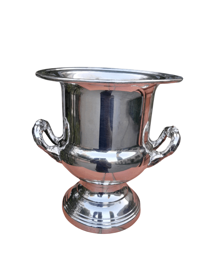 A 20th Century French Style Silver Plate Champagne/Wine Cooler with Handles