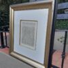 A 20th Century Alexis Preller Gild Framed Pencil on Paper Artists Stool  - Image 2
