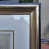A 20th Century Alexis Preller Gild Framed Pencil on Paper Artists Stool  - Image 5