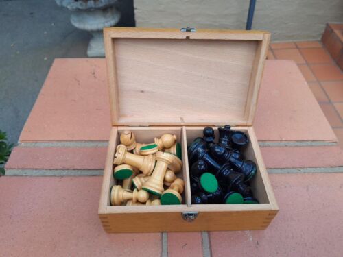 A Wooden Chess Set in Box