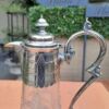 An Antique Victorian Hand-Cut Crystal Claret Jug with Silver plate mount - Image 5