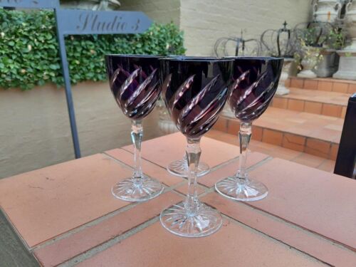 A Set of Four Cut Crystal Glasses
