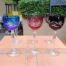 A Set of Six Crystal Harlequin Crystal Glasses in Various Colours
