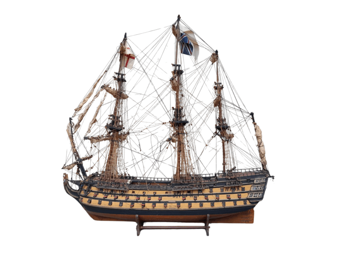 A 20TH Century Hand-made Wooden Model of HMS Victory