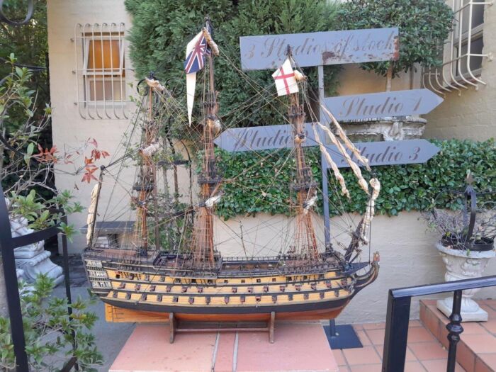 A 20TH Century Hand-made Wooden Model of HMS Victory - Image 2