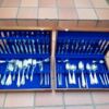 A Christofle Twelve Place Cutlery Setting Comprising of One Hundred and Thirty Eight (138) Pieces of Aria Design In Two Custom Made Canteens - Image 2