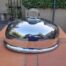 An Electroplate Food Dome Dimensions: 31cm wide R3800