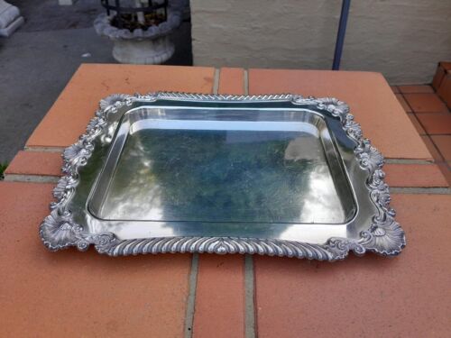 A 20TH Century English Sheffield  Electroplate Tray Dimensions  30cm wide R3500
