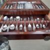 A 20th Century Sheffield Twelve Place Cutlery Set In Original Mahogany Canteen - Image 4