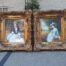 A Pair Oil Panting Of Ladies In Gilded Ornate Frames  Signed