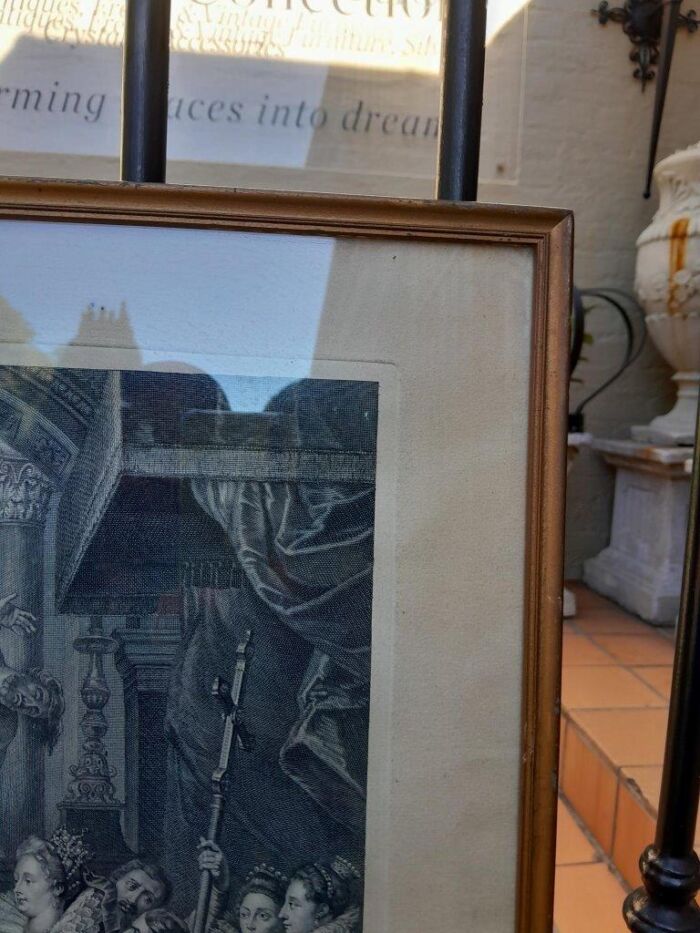 A Antique French Set Of Three Engravings Signed On The Plates - Image 9