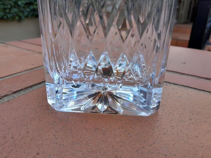A Set Of Three Cut Glass Decanters With Labels (Whisky, Gin And  Brandy) - Image 8