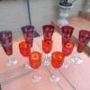 A 20th Century Collection Of Eleven Bohemian Cut Crystal Champagne And Sherry Glasses - Image 4