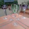 A 20th Century Collection Of  Six Bohemian Of Cut Crystal Wine  Gasses