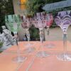A 20th Century Collection Of  Six Bohemian Of Cut Crystal Wine  Gasses - Image 5