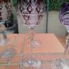 A 20th Century Collection Of  Six Bohemian Of Cut Crystal Wine  Gasses - Image 6