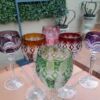 A 20th Century Collection Of  Six Bohemian Of Cut Crystal Wine  Gasses - Image 8