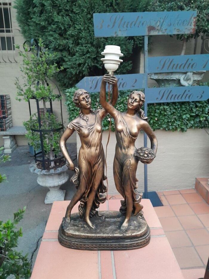 A 20th Century Gold Figural Lamp - Image 3